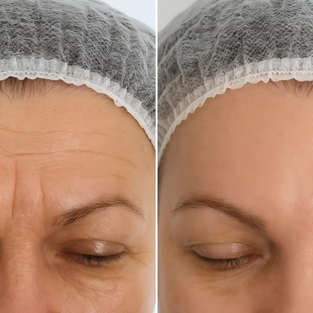 get rid of forehead wrinkles